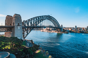 Wall Mural - Drone Shot of Sydney Harbour Bridge