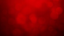 Red Christmas Lights Defocused Bokeh Background, 4K Seamless Video