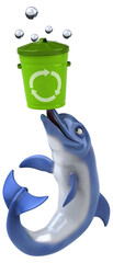 Wall Mural - Fun dolphin - 3D Illustration