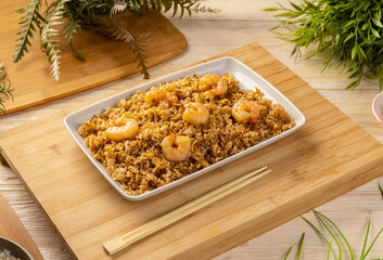 Wall Mural - Classic shrimp fried rice