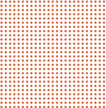 Orange  Polka Dots On White