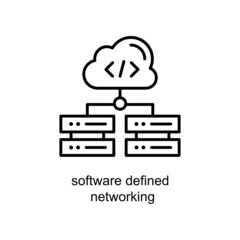 software defined networking vector outline Icon Design illustration. Internet of Things Symbol on White background EPS 10 File