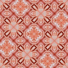 Abstract Pattern In Pink And Peach Colors