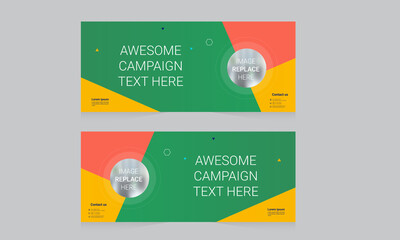 Wall Mural - Corporate Banner Layout Template Design