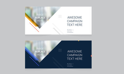 Wall Mural - Corporate Banner Layout Template Design