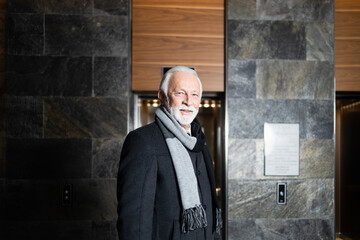 Portrait of a smiling elderly man