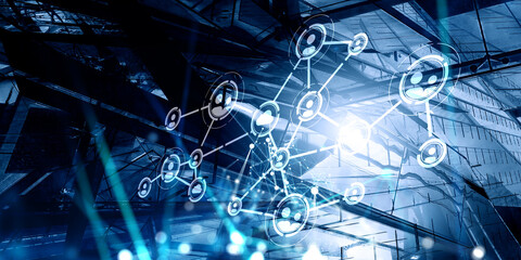 Poster - Social Web Network Background Image