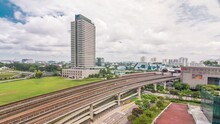 Jurong East Interchange Metro Station Aerial Timelapse, One Of The Major Integrated Public Transportation Hub In Singapore