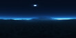Leinwandbild Motiv 360 degree alien planet landscape, equirectangular projection, environment map. HDRI spherical panorama