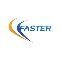 Faster Logo Template vector icon design illustration