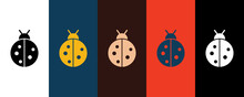 Ladybug Icon Illustration Isolated Vector Sign Symbol