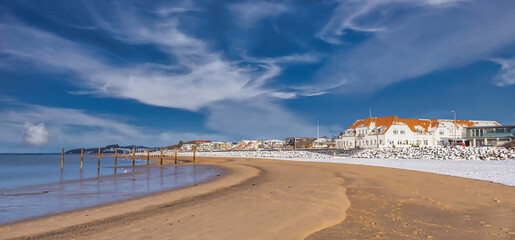 Wall Mural - Marina at winter in Hjerting near Esbjerg, Denmark