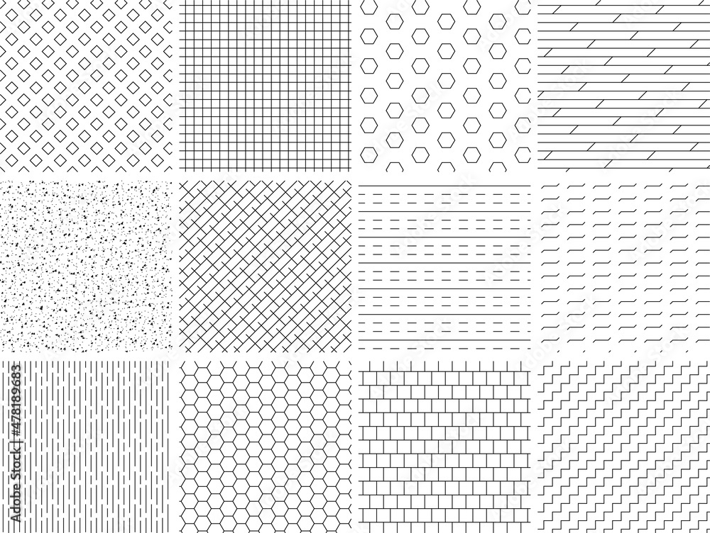 Seamless Hatch Pattern Of Architectural Texture Background Stock Vector 