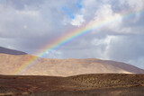 Fototapeta Tęcza - Rainbow on Lanzarote island
