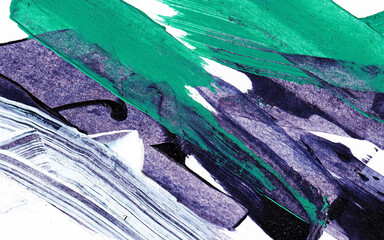 Wall Mural - abstract paint background in multiple colors. hand drawn oil painting graphic. modern grunge illustr