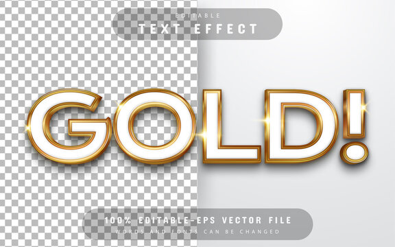 Gold 3d text effect editable