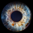 Leinwandbild Motiv close up of a blue eye