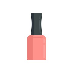 Poster - Cuticle nail polish icon flat isolated vector