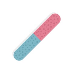 Poster - Polish nail tool icon flat isolated vector