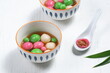 Tang Yuan sweet dumpling ball is a traditional Chinese sweet dessert for Mid-Autumn or Dongzhi (winter solstice festival) and Chinese New Year. In Indonesia, it is called ronde (wedang ronde).