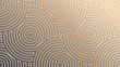 Gold overlapping concentric circles on nude gradient background. Vector illustration for cover, fabric, banner and more.