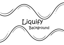 Liquify Hand Drawn Background On White Background