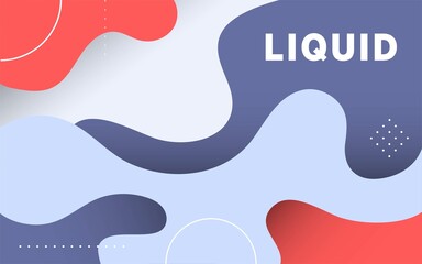Wall Mural - modern abstract liquid color background with blue wave shape.