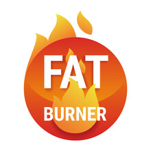 Fat Burner Icon - Supplement For Losing Weight