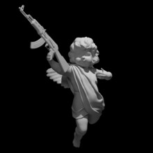 Cupid Angel For Valentines Day 3D Render
