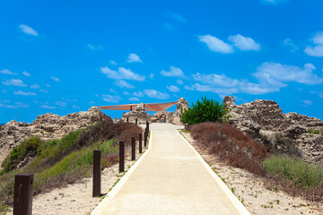 Wall Mural - Convenient paths for tourists