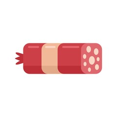 Wall Mural - Sausage snag icon flat isolated vector