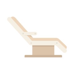 Poster - Hair removal spa chair icon flat isolated vector