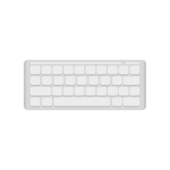 Sticker - Equipment keyboard icon flat isolated vector