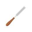 Chisel gouge icon flat isolated vector