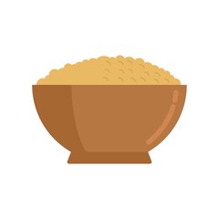 Sticker - Cereal flakes snack icon flat isolated vector