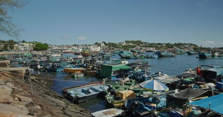 Wall Mural - Fishing boat on the sea