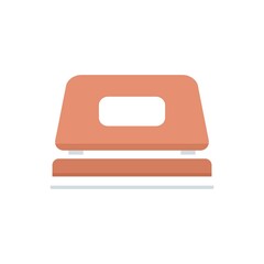 Wall Mural - Office hole puncher icon flat isolated vector