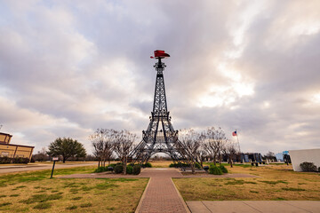 Wall Mural - Daytime view of the famous Paris Texas Eiffel Tower