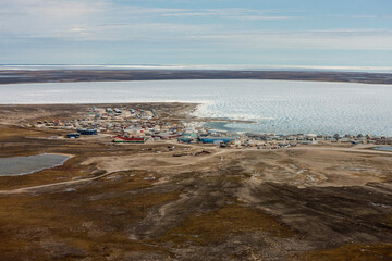 Poster - Village of Igloolik Baffin Region of Nunavut. Arctic Canada