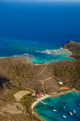 Canvas Print - Normand Island and its Bay ¨The Bight ¨ British Virgin Islands Caribbean