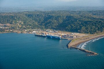 Wall Mural - Puerto Caldero Shipping Terminal Costa Rica