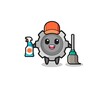 © heriyusuf - cute gear character as cleaning services mascot