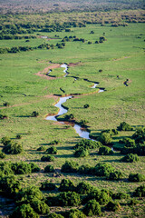 Poster - Small River Winding Through Shombole Area of Kenya