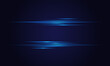 Velocity light effect. Horizontal lens flares and Laser beams, horizontal light rays Velocity motion. Vector blue glowing illustration