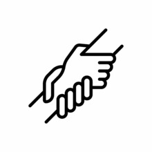 Support Hand Icon Vector