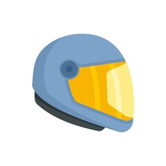 Sticker - Skydiving helmet icon flat isolated vector