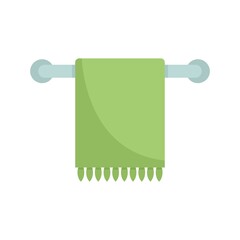 Poster - Bathroom heated towel rail icon flat isolated vector