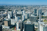 Fototapeta Londyn - 神奈川県横浜市 横浜ランドマークタワー展望台からの眺め 北側、横浜駅方面