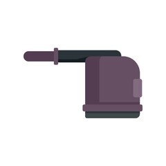 Wall Mural - Carpet steam cleaner icon flat isolated vector