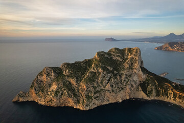 Poster - Drone point of view Penyal d Ifac Natural Park of Calpe